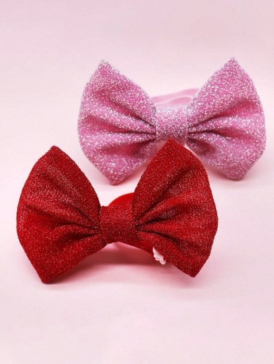 Mini Headband with Bow for Pets, Suitable for Small Dogs and Cats, A Classic, Simple, Atmospheric and Exquisite Gift, Perfect for Pet Decoration on New Year's Eve, Valentine's Day and Weddings