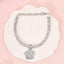 Elegant and fashionable rhinestone claw pendant necklace, suitable for cats and dogs, for wearing at home and outdoors.