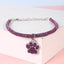 Elegant and fashionable rhinestone claw pendant necklace, suitable for cats and dogs, for wearing at home and outdoors.
