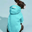 Casual Dog Sweatshirt with Raglan Sleeves and Yellow and Blue Color Blocks, Suitable for Dogs