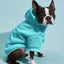 Casual Dog Sweatshirt with Raglan Sleeves and Yellow and Blue Color Blocks, Suitable for Dogs