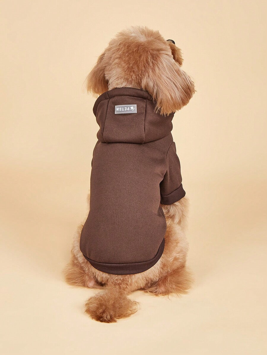 Casual Dog Sweatshirt with Raglan Sleeves and Yellow and Blue Color Blocks, Suitable for Dogs