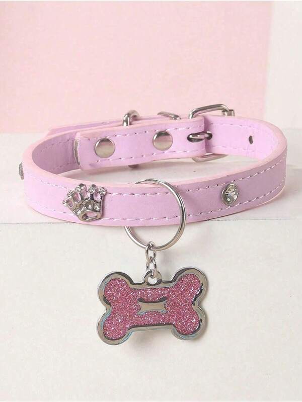 Elegant and fashionable rhinestone claw pendant necklace, suitable for cats and dogs, for wearing at home and outdoors.