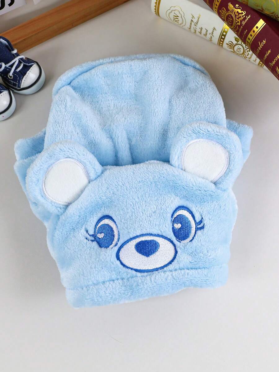 Cute Bear Ears Hoodie for Pet Dogs/Cats, Soft and Comfortable Plush, Suitable for Dogs and Cats, Blue