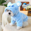 Cute Bear Ears Hoodie for Pet Dogs/Cats, Soft and Comfortable Plush, Suitable for Dogs and Cats, Blue