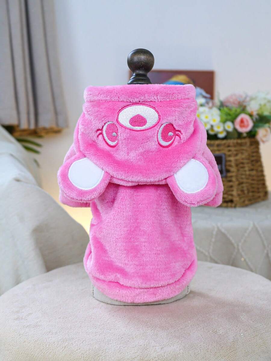 Cute Bear Ears Hoodie for Pet Dogs/Cats, Soft and Comfortable Plush, Suitable for Dogs and Cats, Blue