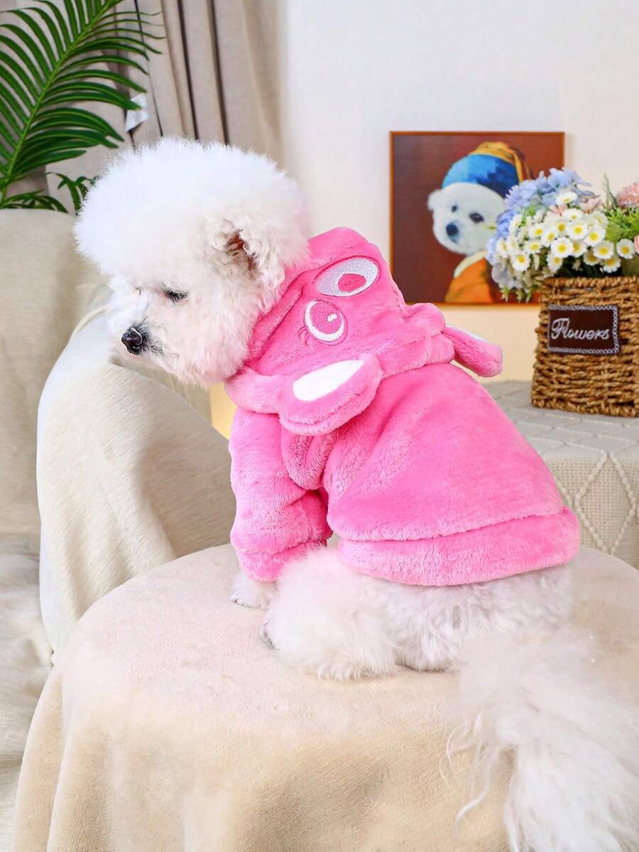 Cute Bear Ears Hoodie for Pet Dogs/Cats, Soft and Comfortable Plush, Suitable for Dogs and Cats, Blue