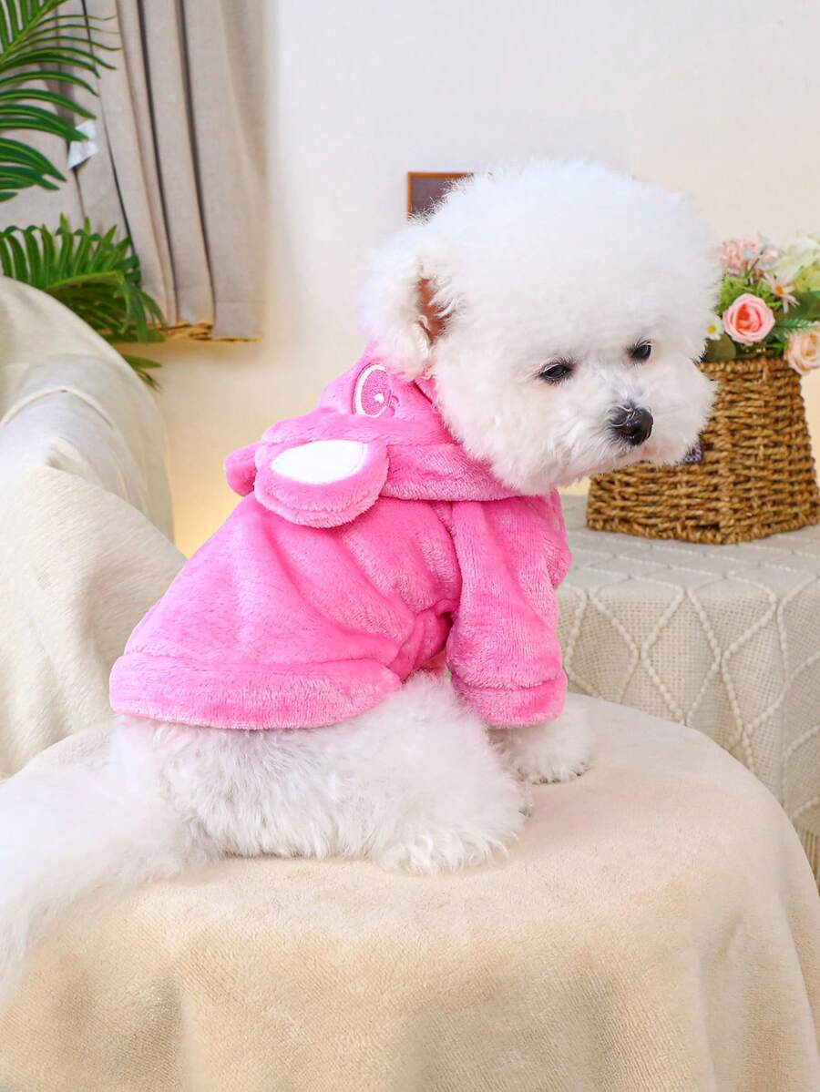 Cute Bear Ears Hoodie for Pet Dogs/Cats, Soft and Comfortable Plush, Suitable for Dogs and Cats, Blue