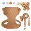 Luxury Corduroy Pet Set: Harness, Bowtie Collar & Leash Combo