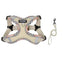 Fashion Print Dog Harness and Leash Set, Breathable Mesh with Reflective Details, Escape Proof and Comfortable for Small and Medium Dogs Like French Bulldogs, Durable Walking Gear for Outdoor Adventures, Essential Accessory for Stylish Walks