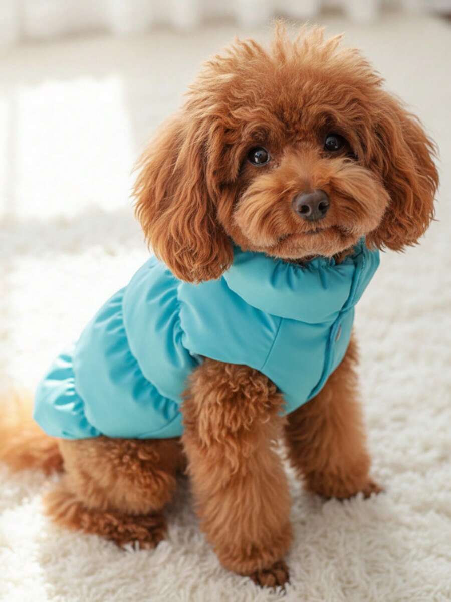 Autumn/Winter Dog Jacket/Vest Fleece Clothes for Teddy French Bulldog and Small Dogs Warm Pet Coat