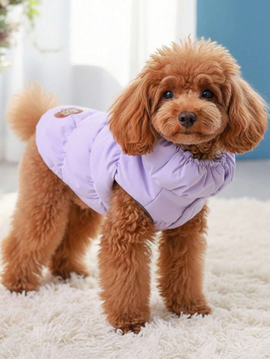 Autumn/Winter Dog Jacket/Vest Fleece Clothes for Teddy French Bulldog and Small Dogs Warm Pet Coat