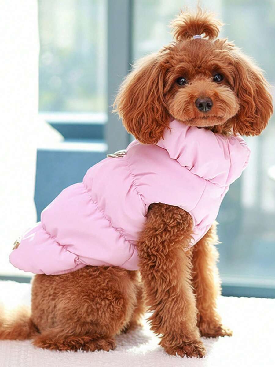 Autumn/Winter Dog Jacket/Vest Fleece Clothes for Teddy French Bulldog and Small Dogs Warm Pet Coat