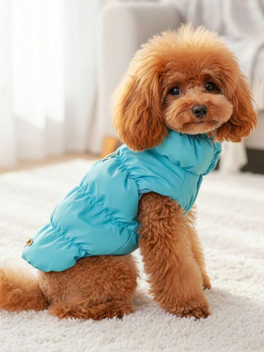 Autumn/Winter Dog Jacket/Vest Fleece Clothes for Teddy French Bulldog and Small Dogs Warm Pet Coat