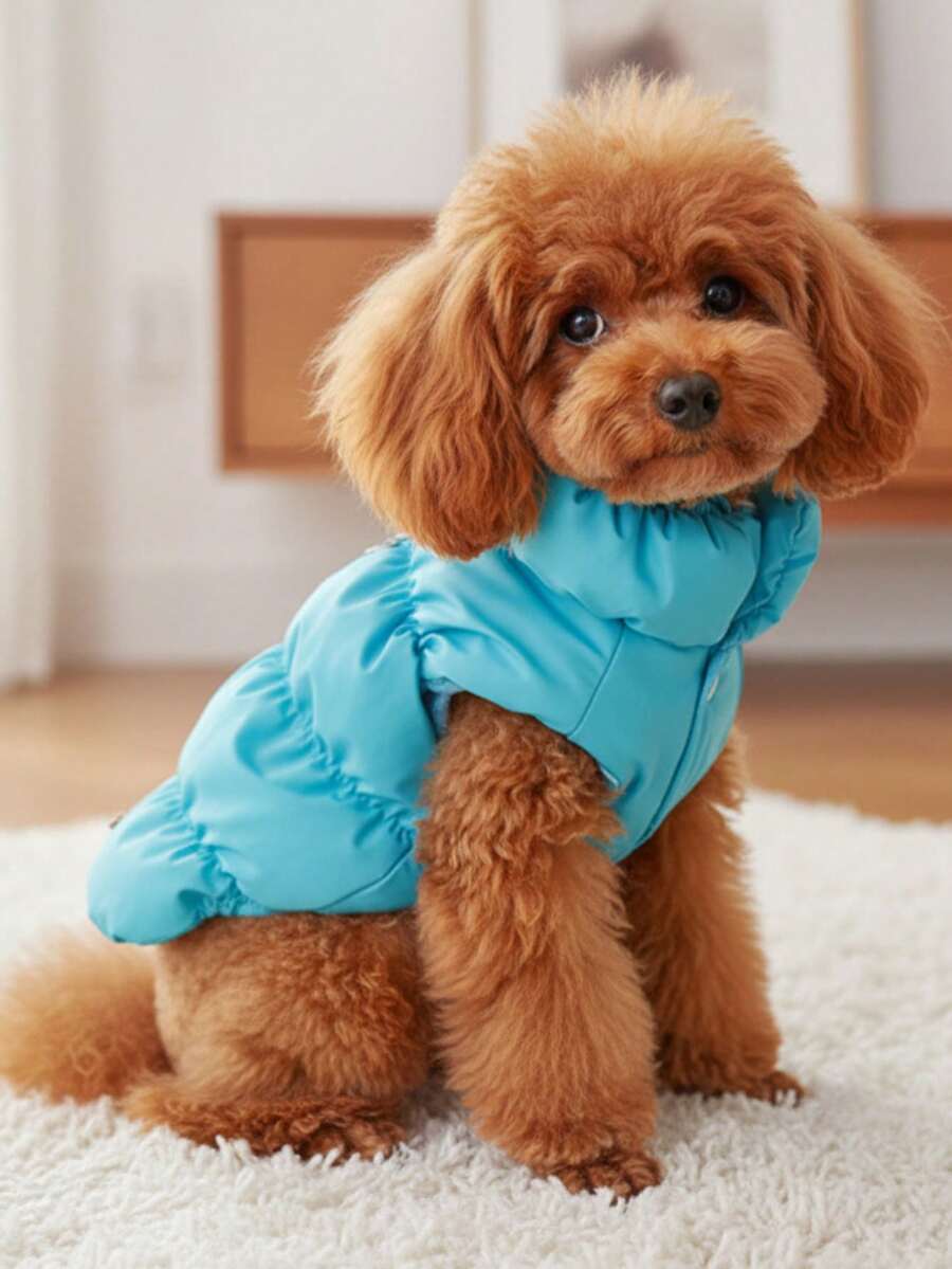 Autumn/Winter Dog Jacket/Vest Fleece Clothes for Teddy French Bulldog and Small Dogs Warm Pet Coat