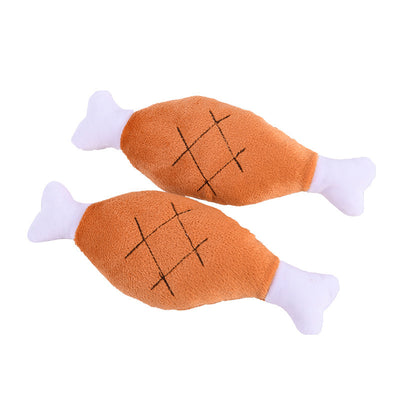 Interactive Training Toy for Pets - Bite-Resistant Chicken Leg