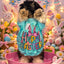 "Happy Easter" Celebration Tee: Vibrant Bunny Print Pet Shirt Puppy