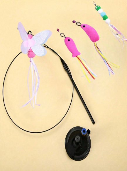 Ultimate Interactive Cat Teaser Refill Set: 7-Piece Bug &amp; Butterfly Collection