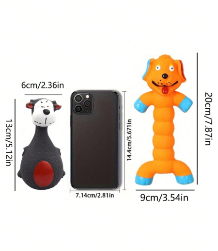 Quirky Animal Latex Squeaky Toy: Durable Fun for Dogs &amp; Puppies