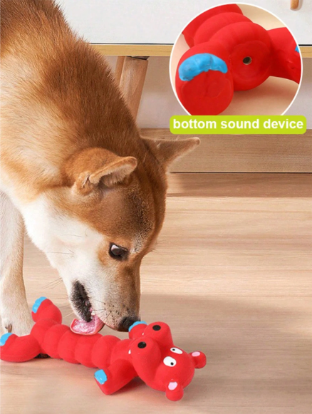 Quirky Animal Latex Squeaky Toy: Durable Fun for Dogs &amp; Puppies