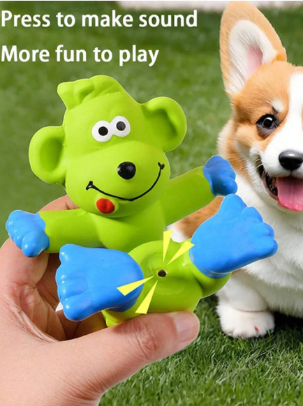 Quirky Animal Latex Squeaky Toy: Durable Fun for Dogs &amp; Puppies