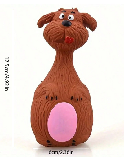 Quirky Animal Latex Squeaky Toy: Durable Fun for Dogs &amp; Puppies